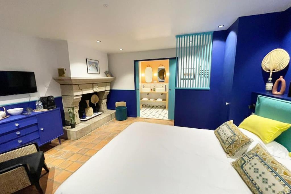 Chambre Majorelle - Rdc - Plage 50M - Rue Gratuite Saint-Malo Extérieur photo