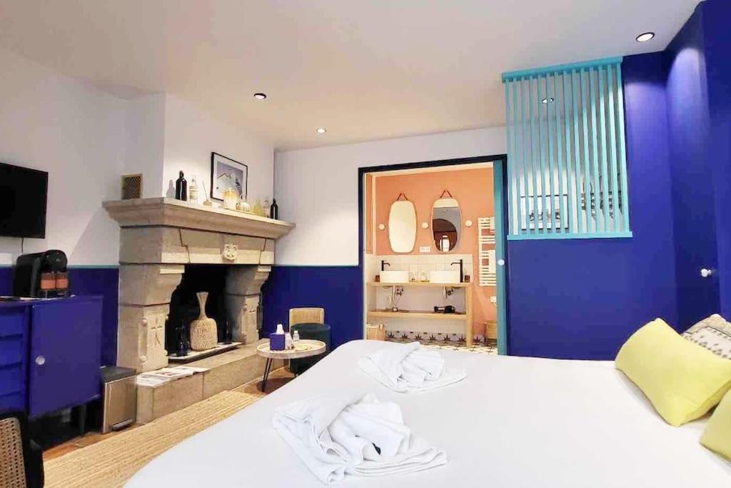 Chambre Majorelle - Rdc - Plage 50M - Rue Gratuite Saint-Malo Extérieur photo